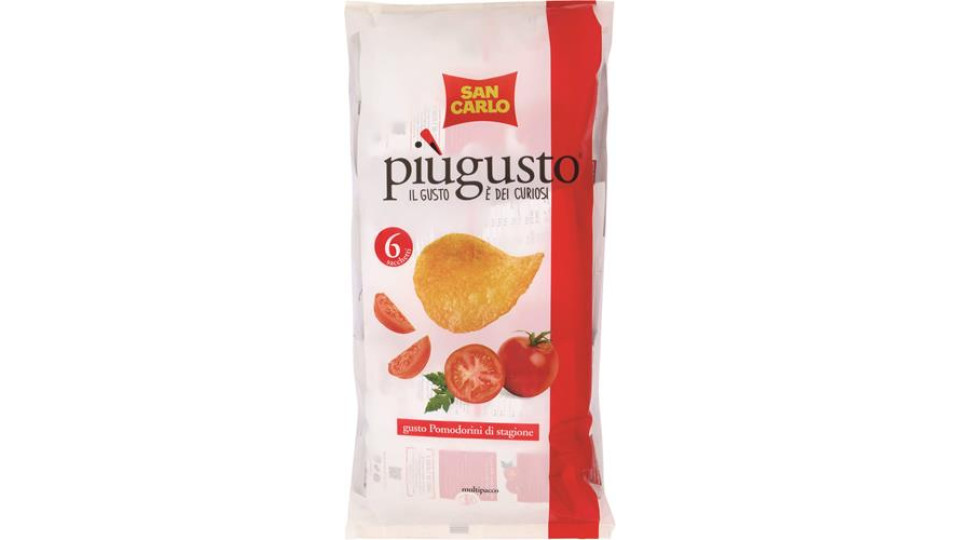 PATATINE PIU GUSTO POMODORINI GR25X6