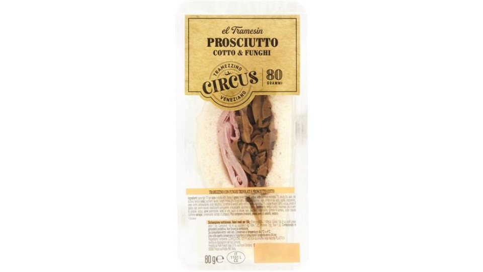 TRAMEZZINO VENEZIANO PROSCIUTTO COTTO E FUNGHI