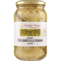 CARCIOFI INTERI CON GAMBO ALLA ROMANA