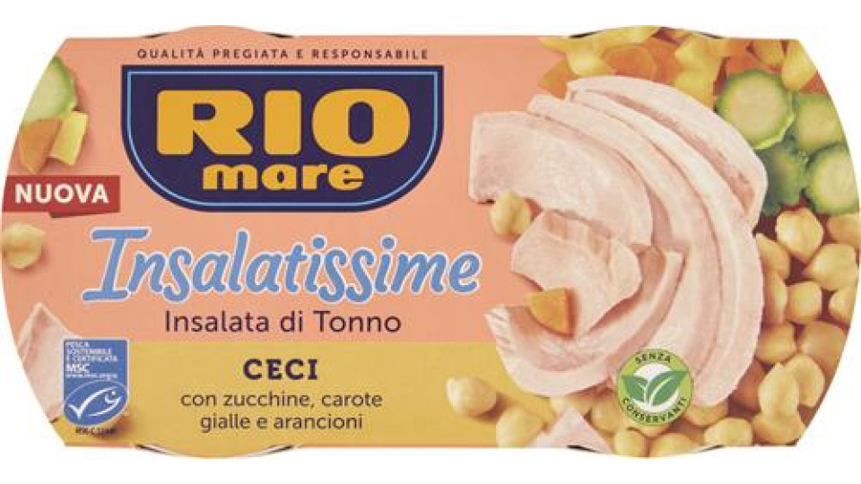 INSALATISSIMA RIO MARE TONNO E CECI 160GX2