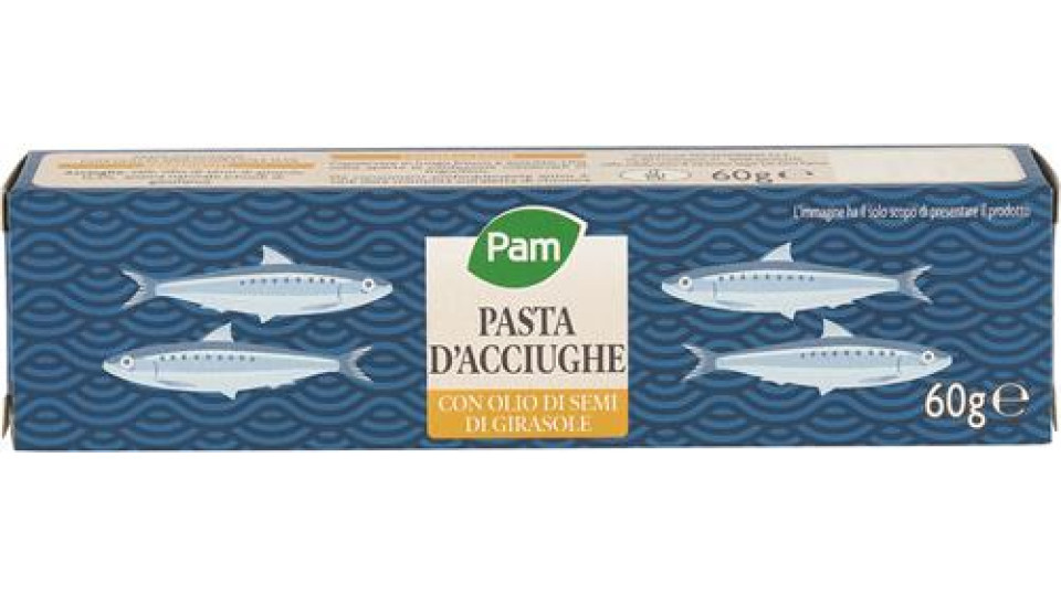 PASTA DI ACCIUGHE CON OLIO DI OLIVA O OLIO DI SEMI DI GIRASOLE
