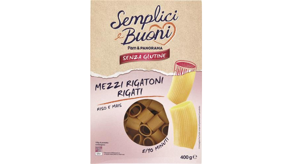 MEZZI RIGATONI MAIS RISO - SENZA GLUTINE