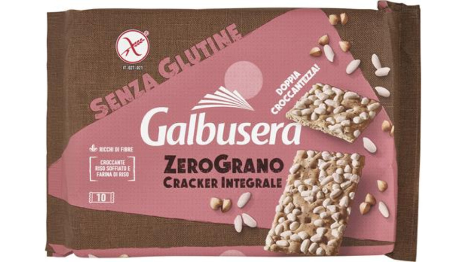 CRACKER INTEGRALE ZEROGRANO - SENZA GLUTINE