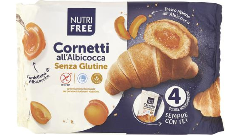 CORNETTI ALBICOCCA SENZA GLUTINE 60X4