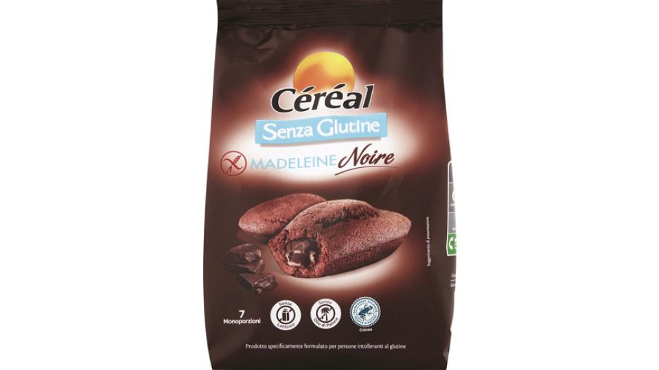 MADELEINE NOIRE, DOLCI MERENDINE, 7 PZ - SENZA GLUTINE