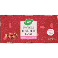 PAM FAGIOLI BORLOTTI LESSATI G400X3