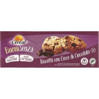BISCOTTI CON GOCCE DI CIOCCOLATO, FROLLINI SENZA LATTE BUONI SENZA 3 X 50 G - SENZA GLUTINE