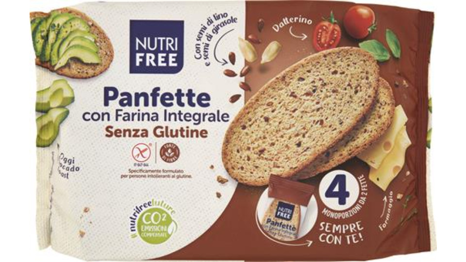 PANFETTE INTEGRALE PAN CASERECCIO 4 X 85 G - SENZA GLUTINE