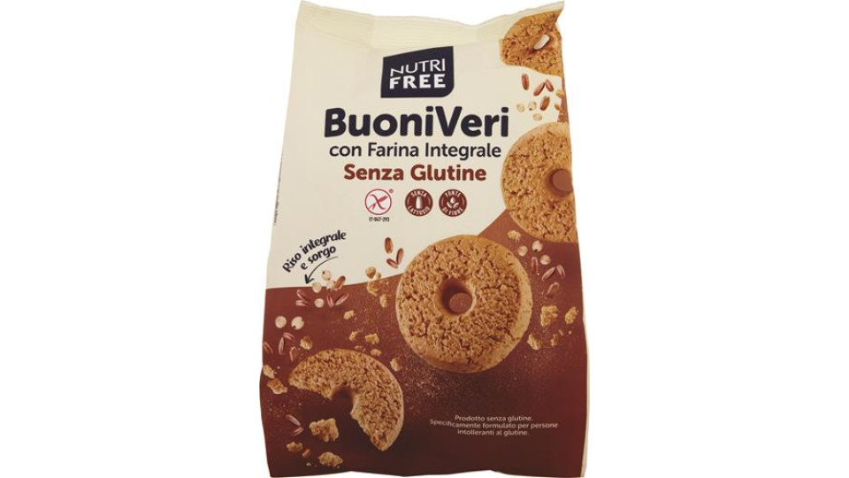 BISCOTTI BUONIVERI CON FARINA INTEGRALE SENZA GLUTINE