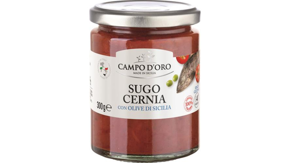 SUGO CERNIA CON OLIVE DI SICILIA