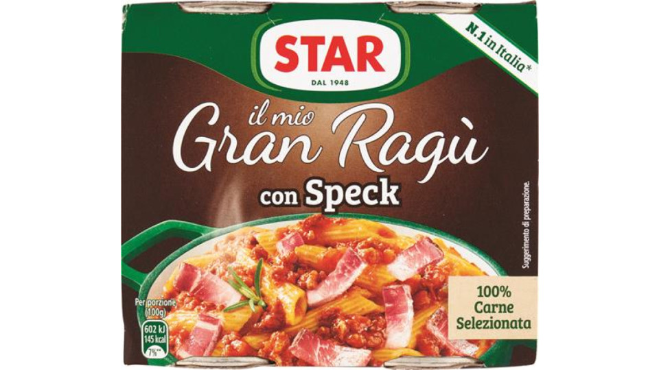 RAGU CARNE SPECK G180X2