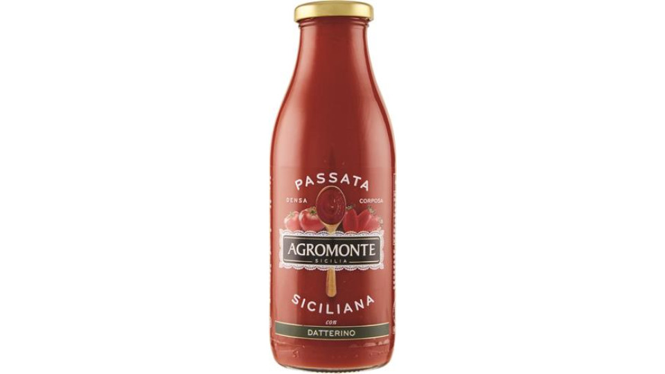 PASSATA SICILIANA CON POMODORO DATTERINO DENSA E CORPOSA