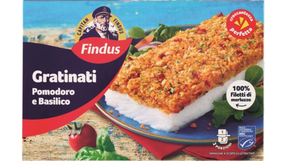 FILETTI MERLUZZO GRATINATI AL POMODORO