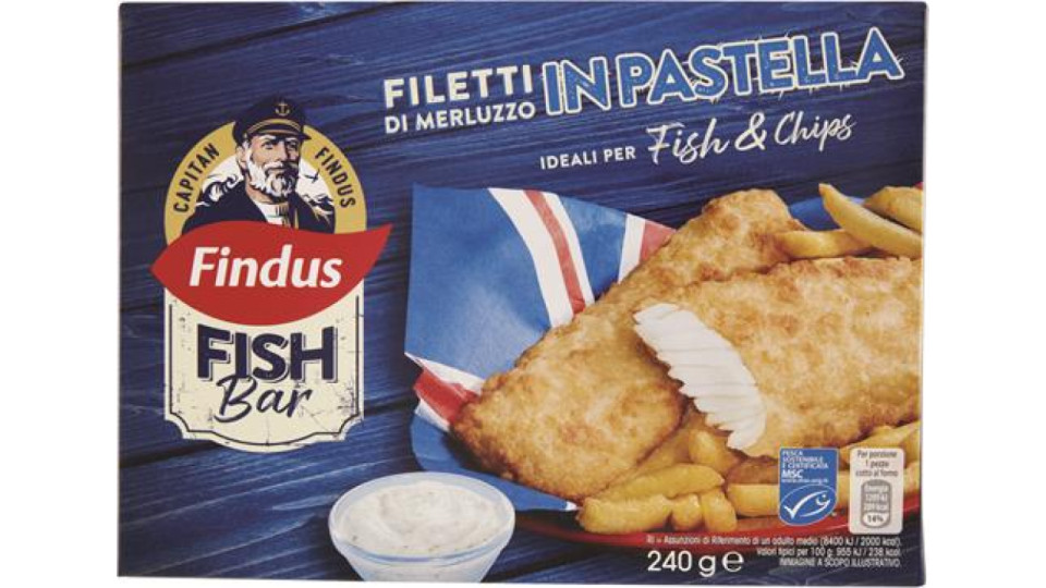 FILETTI DI MERLUZZO D'ALASKA IN PASTELLA FISH BAR