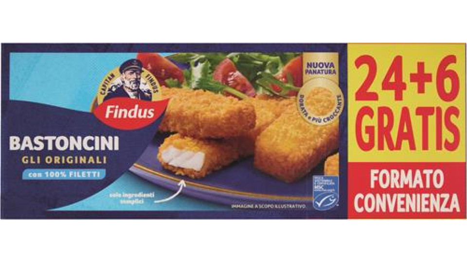 FINDUS BASTONCINI 24+6