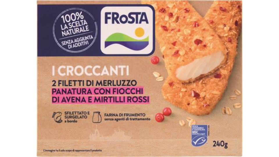 FILETTI DI MERLUZZO CROCCANTE AVENA E MIRTILLI MSC
