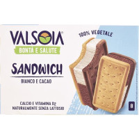 8 SANDWICH GELATO CACAO E VANIGLIA VEGETALE