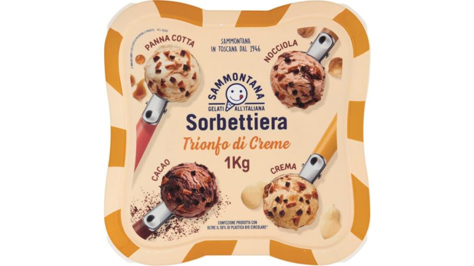 SORBETTERIA PANNA CIOCCOLATO .NOCCIOLA .CREMA
