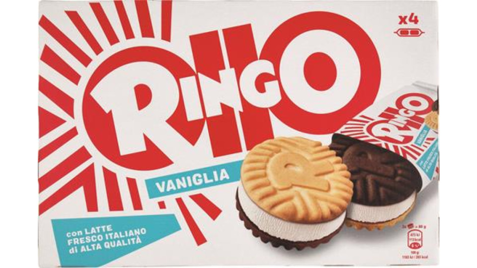 RINGO SANDWICH VANIGLIA X4