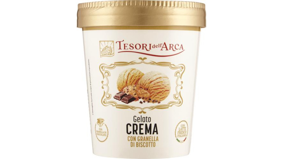 TESORI DELL' ARCA GELATO CREMA CON GRANELLA DI BISCOTTO
