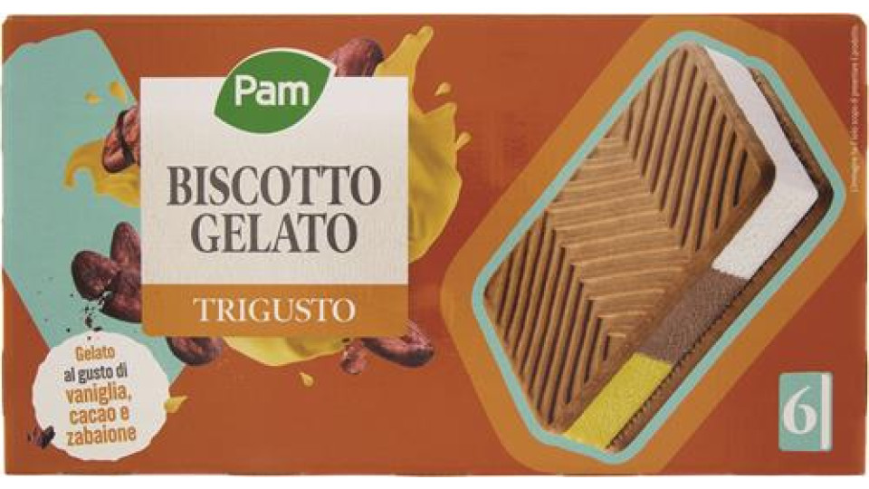 PAM GELATO BISCOTTO TRIGUSTO X 6