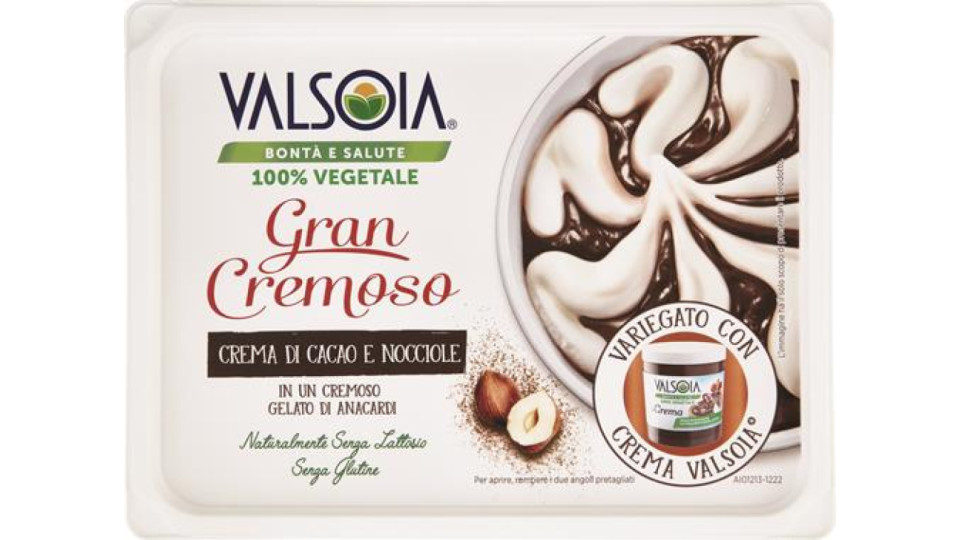 GELATO GRAN CREMOSO CREMA DI CACAO E NOCCIOLE