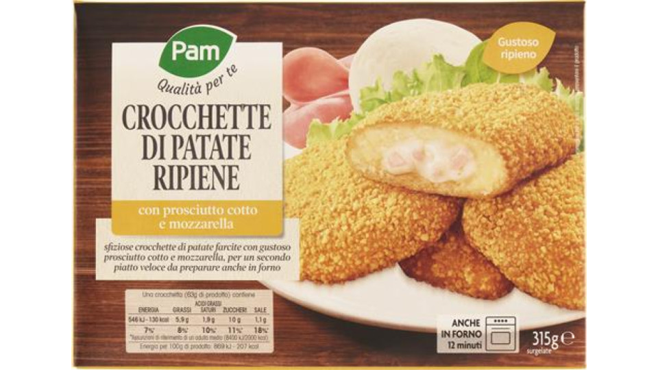 CROCCHETTE DI PATATE RIPIENE PROSCIUTTO E MOZZARELLA