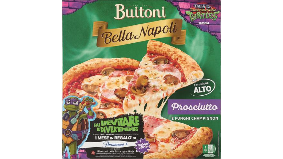 PIZZA BELLA NAP PROSCIUTTO E FUNGHI