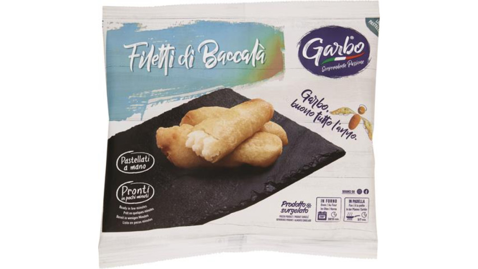 FILETTO DI BACCALA' IN PASTELLA PRONTO FORNO