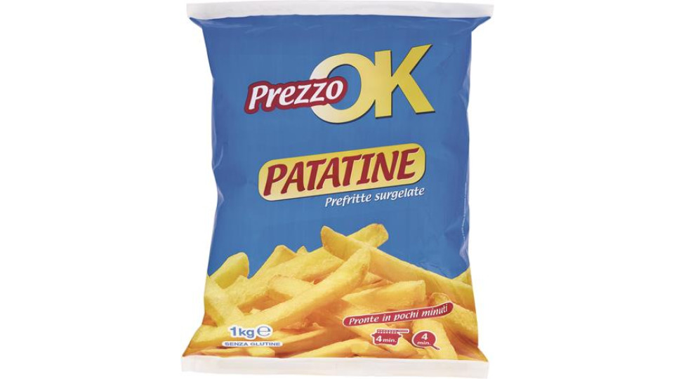 PATATINE STICK PREFRITTE PREZZO OK