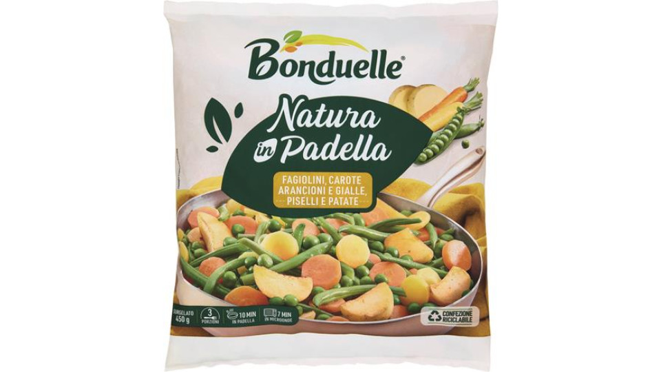 FAGIOLINI CAROTE PISELLI E PATATE