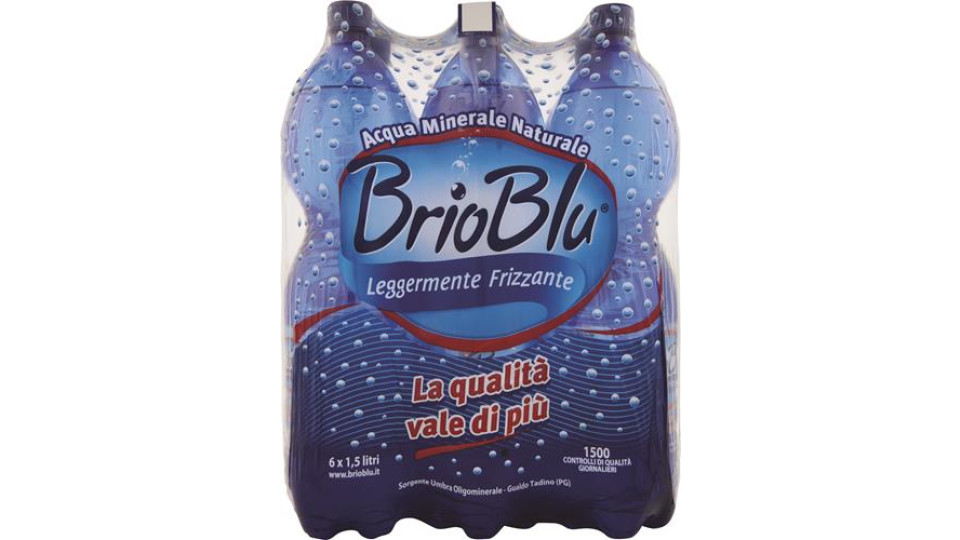 ACQUA GASSATA BRIOBLU - 150 CL x 6