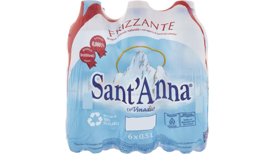 ACQUA MINERALE FRIZZANTE BOTTIGLIA 50CLX6