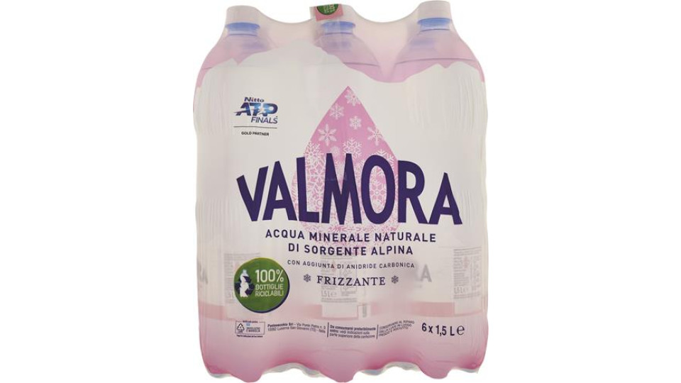 ACQUA GASSATA VALMORA - 150 CL x 6