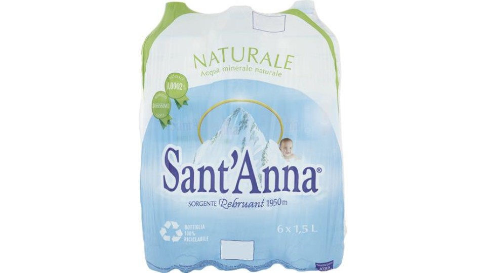 ACQUA MINERALE NATURALE - 150 CL x 6