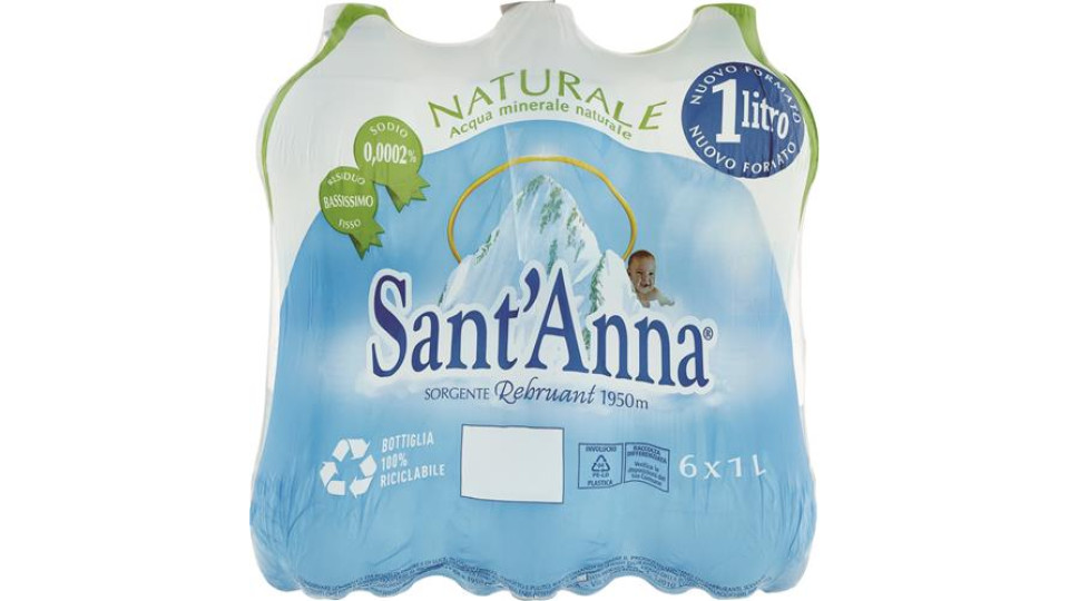 ACQUA NATUR.SANNA PET - 100 CL x 6