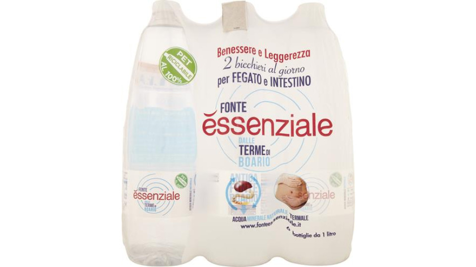 ACQUA NATURALE FONTE ESSENZIALE - 100 CL x 6