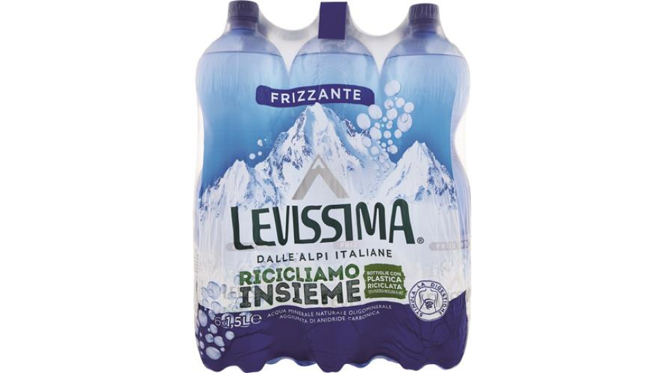 ACQUA LEVISSIMA LT1.5 LEVISSIMAMENTE FRIZZANTE - 150 CL x 6