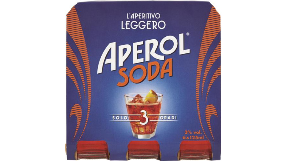 APEROL SODA BOTTIGLIE 125CL X6