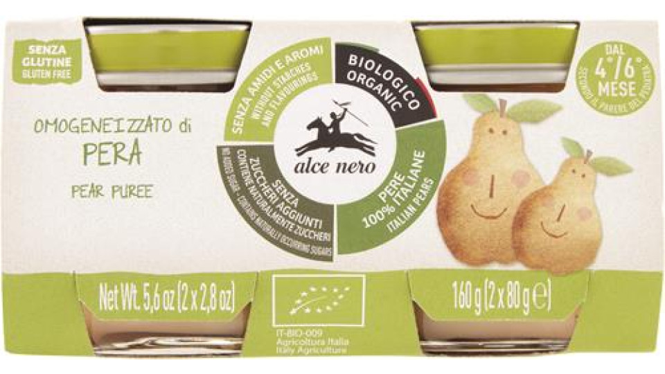 OMOGENEIZZATO DI PERA BABY FOOD BIO X2