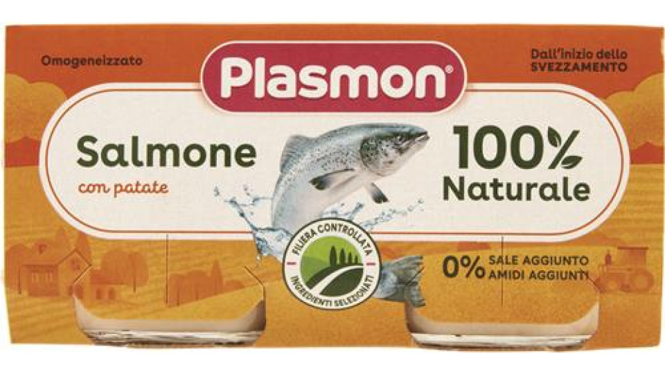 OMOGENEIZZATO SALMONE E VERDURE X2