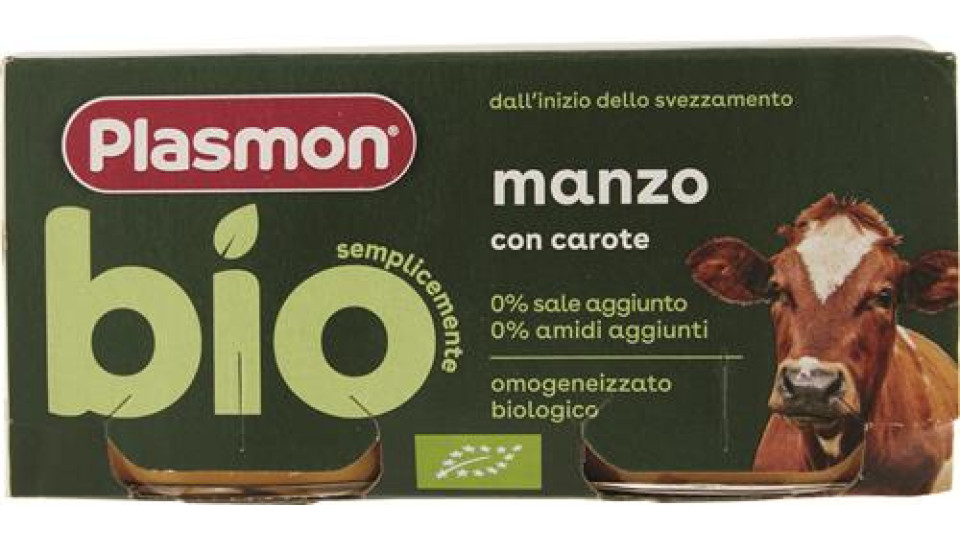 OMOGENEIZZATO BIO MANZO G80X2