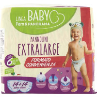PANNOLINI EXTRA XL TG 6 KG 15-30 PACCO DOPPIO