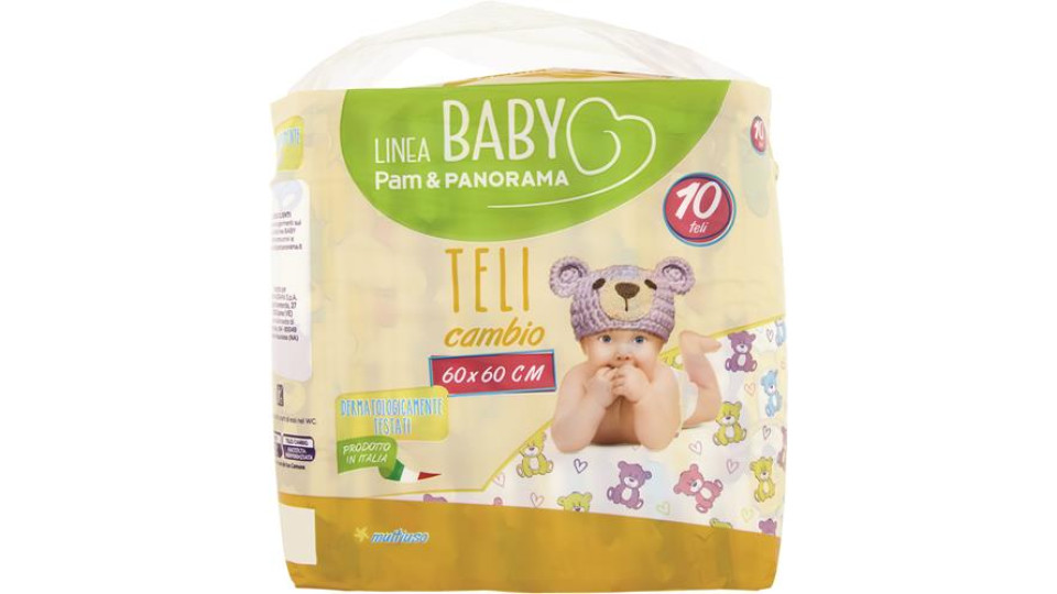 TELINO CAMBIO BABY CM60X60 10 PEZZI