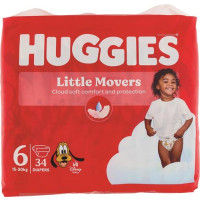 PANNOLINI LITTLE MOVERS TG.6 - 15/30KG - 34 PEZZI