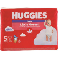 PANNOLINO MUTANDINA LITTLE MOVERS TG.5 - 12/17KG - 34PEZZI