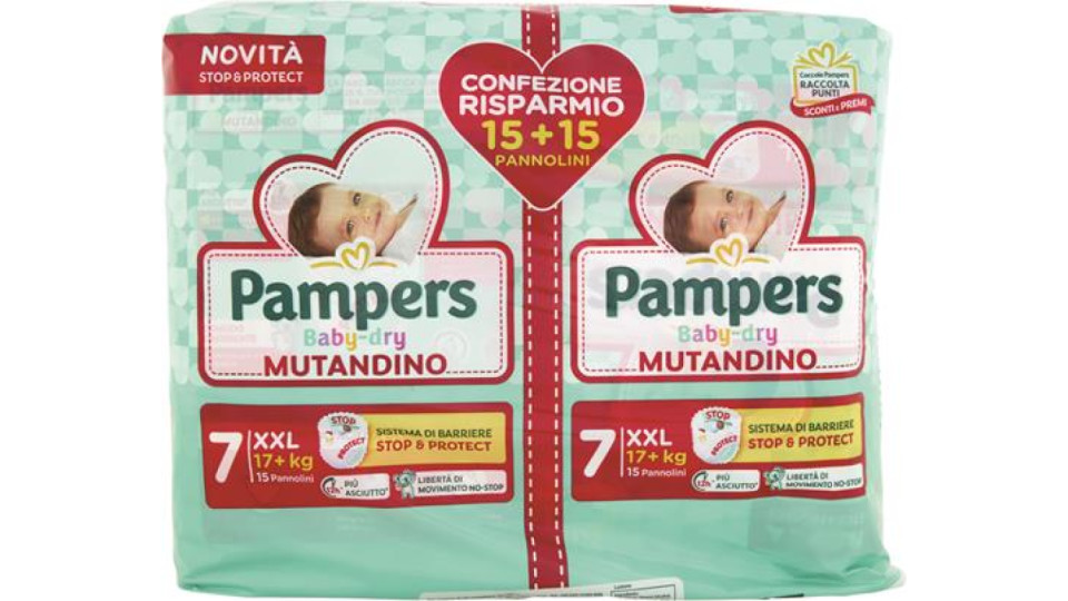 PANNOLINO BABY DRY MUTANDINO XXL 30 PEZZI