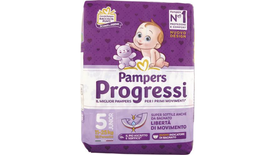 PANNOLINO PROGRESSI JUNIOR PB 18 PEZZI
