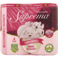 CARTA IGIENICA 3VELI 200 STRAPPI COLORATA