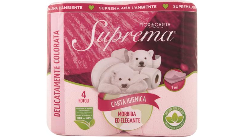 CARTA IGIENICA 3VELI 200 STRAPPI COLORATA